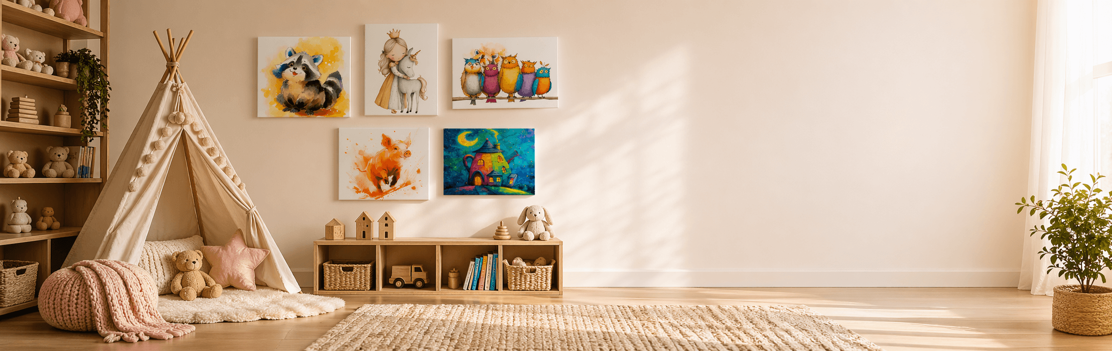 Cuadros infantiles para espacios llenos de imaginación - Pixabu.cl